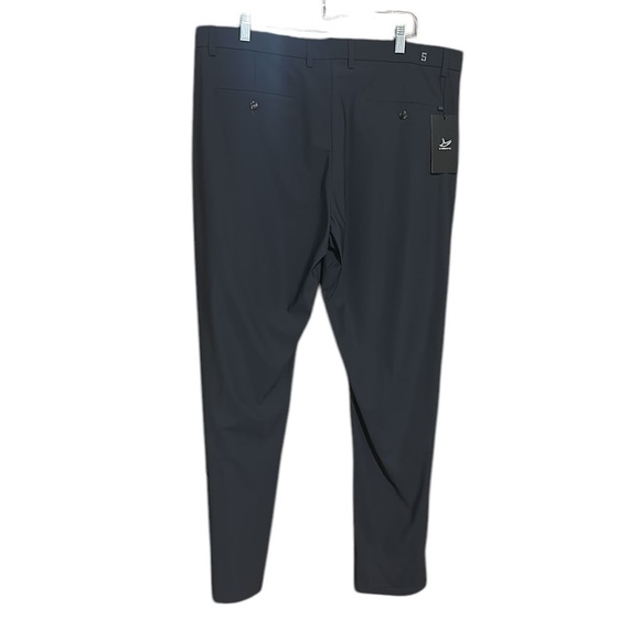 LUSHENUNI Men's Golf Pants Slim High Stretch Ice Silk Dress Expandable-Waist 38 - Picture 8 of 16